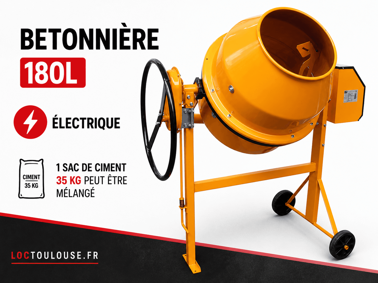 Bétonnière de chantier — location Toulouse LOC TOULOUSE