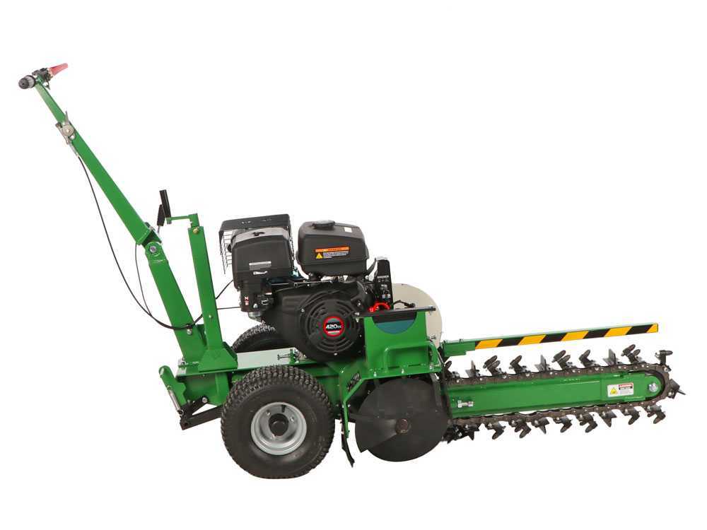 Trancheuse de sol GreenBay DIG LE-600, chaîne à 27 dents — profil
